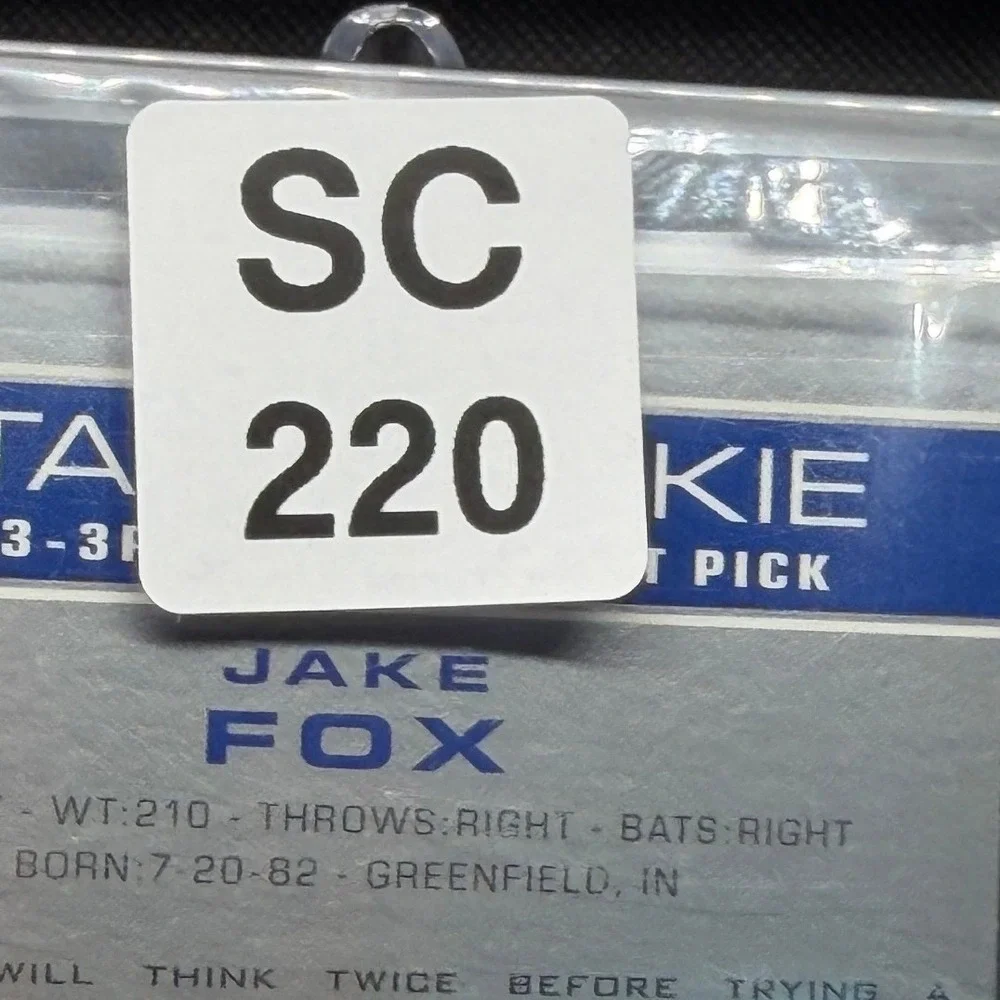 2003 Upper Deck Star Rookie Jake Fox Chicago Cubs Signed Autograph Card SC220